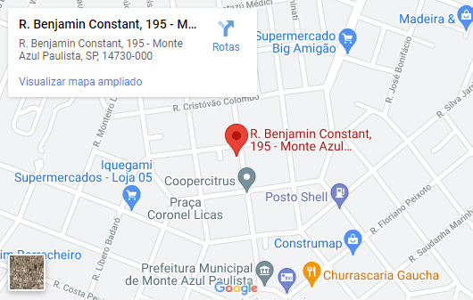 Mapa da localização da sede da saemap